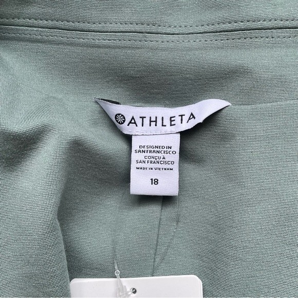 NWT Athleta Eastbound Blazer Minimalist Gray Sage Green Jacket Women’s Size18 - Picture 10 of 16